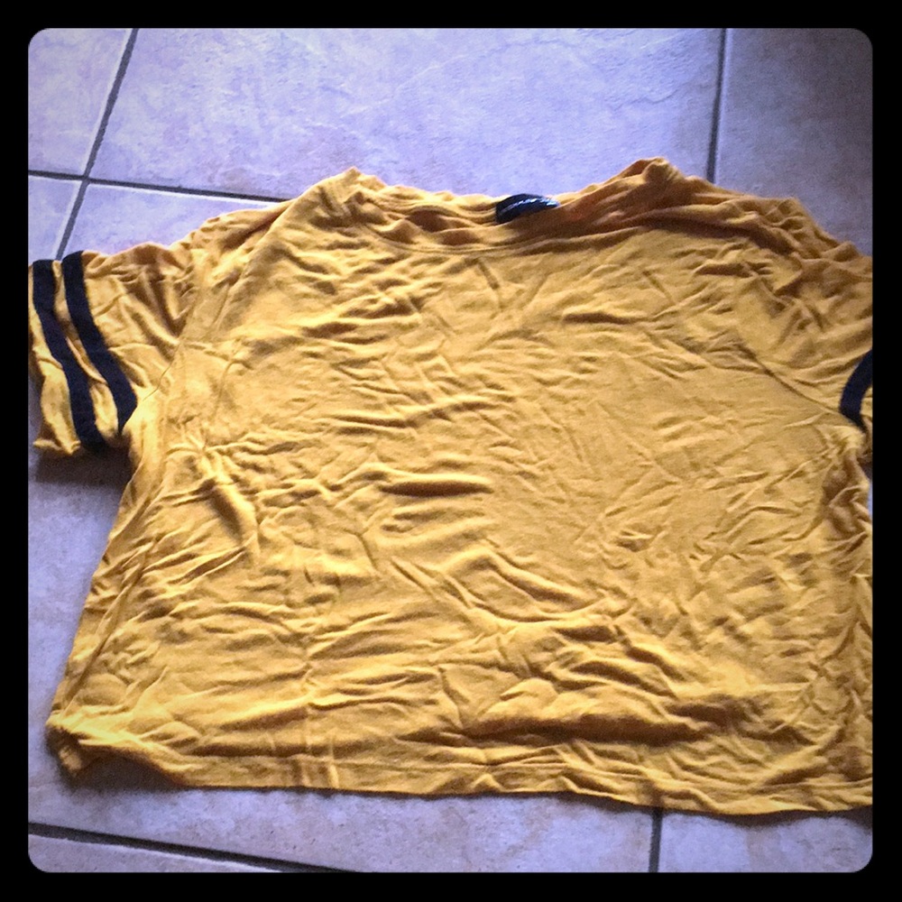 Yellow cropped top